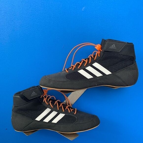 Adidas Men's HVC 2 AQ3325 Black White Running Shoes Sneakers Size 8 - Picture 1 of 8